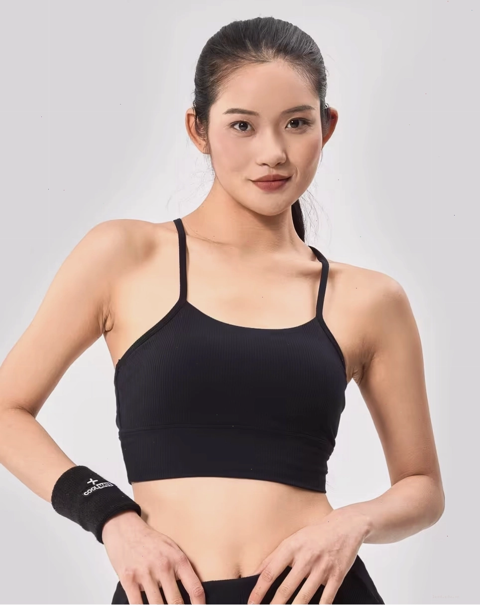 Áo bra thể thao nữ Ribbed phù hợp cho các bài tập yoga