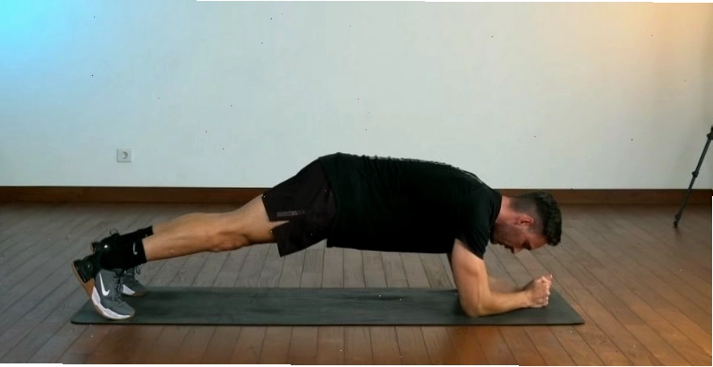 Bài tập cơ bụng 6 múi học sinh plank hold