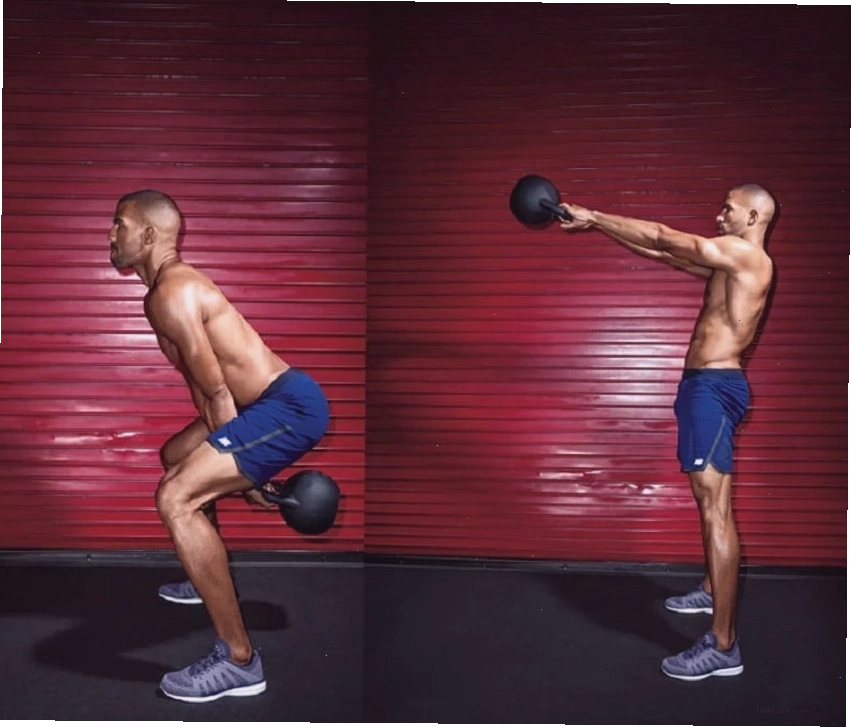 Bài tập Kettlebell Swings tăng sức bền của cơ lưng