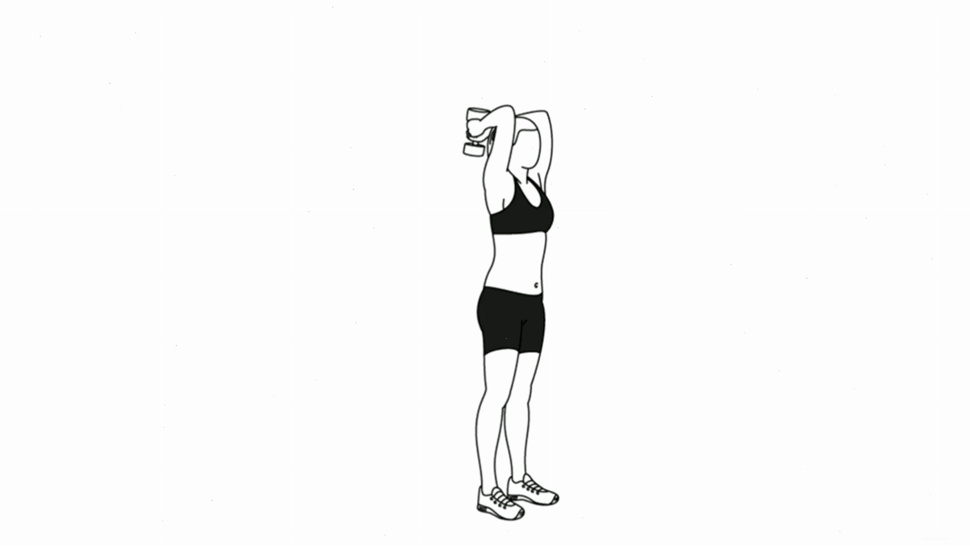 Bài tập Overhead Dumbbell Triceps Extension cho Long Head Triceps