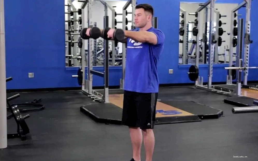 Bài tập vai Standing Dumbbell Front Raise