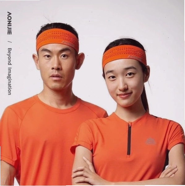 Băng đô thể thao Aonijie E4423 màu cam neon, thiết kế năng động