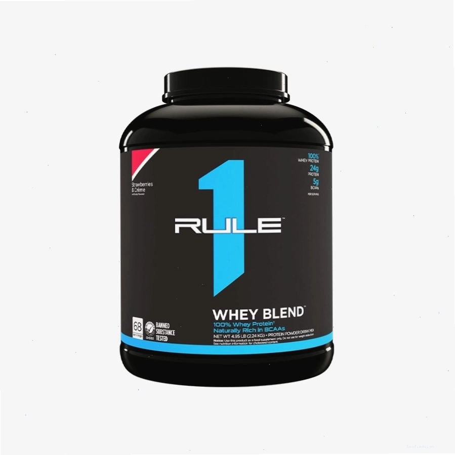 Bao bì sản phẩm Rule 1 Whey Blend 5 Lbs hương Chocolate Fudge