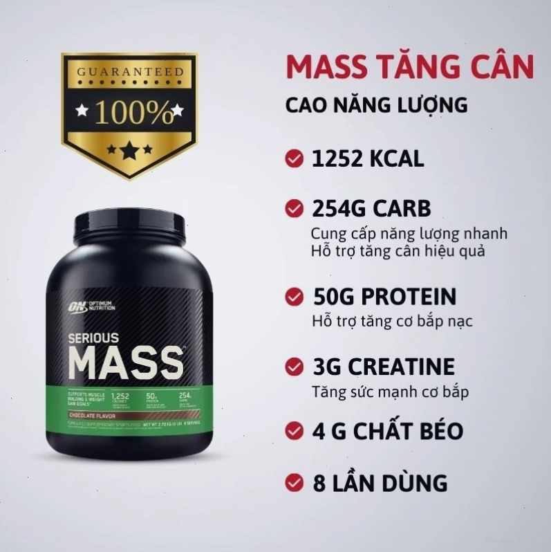 Bảo quản sản phẩm ON Serious Mass đúng cách