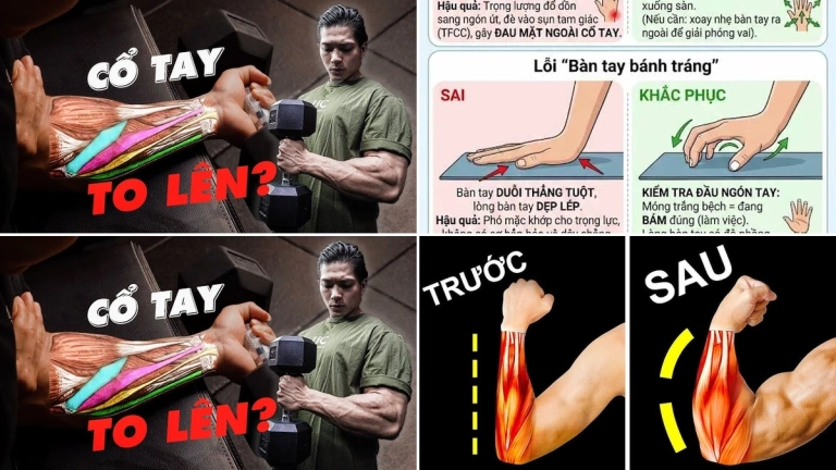 Bảy Bài Tập Giúp Cổ Tay To Khỏe và Tăng Cường Sức Mạnh