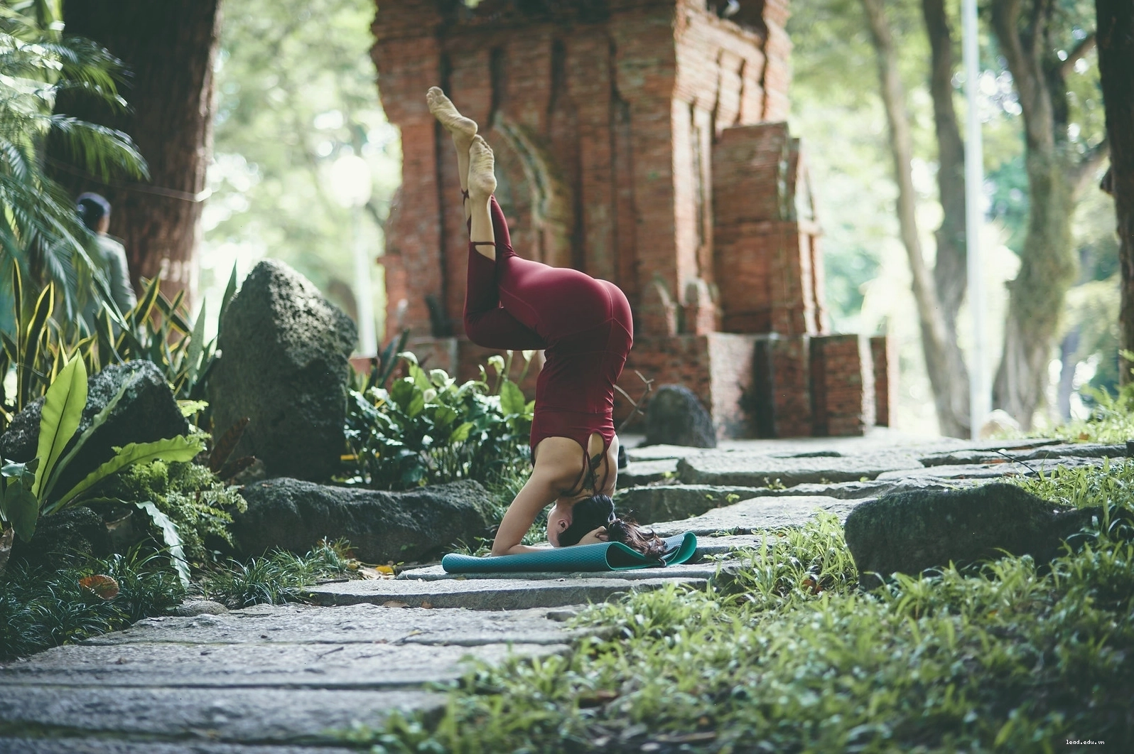 Bộ ảnh Yoga với 3 thiếu nữ chụp tại công viên Tao đàn thể hiện sự gắn kết
