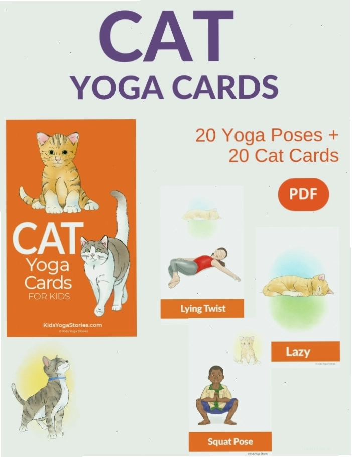 Bộ thẻ Cat Yoga Cards for Kids