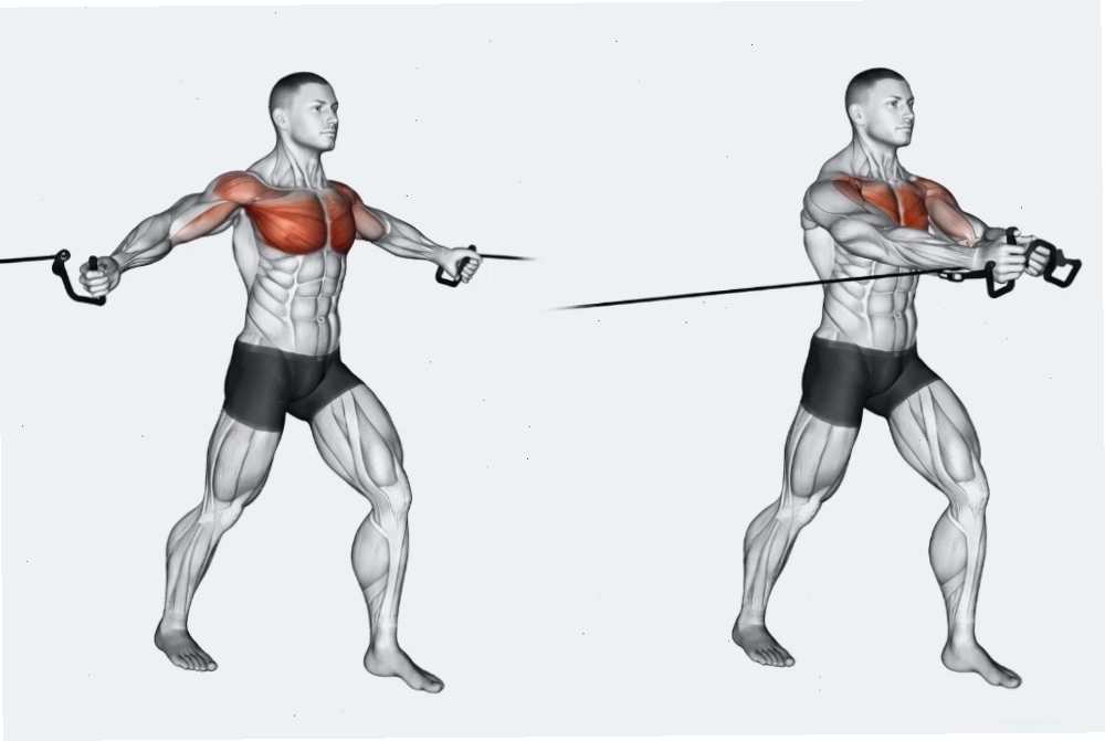 Cable Chest Fly tác động sâu vào cơ ngực