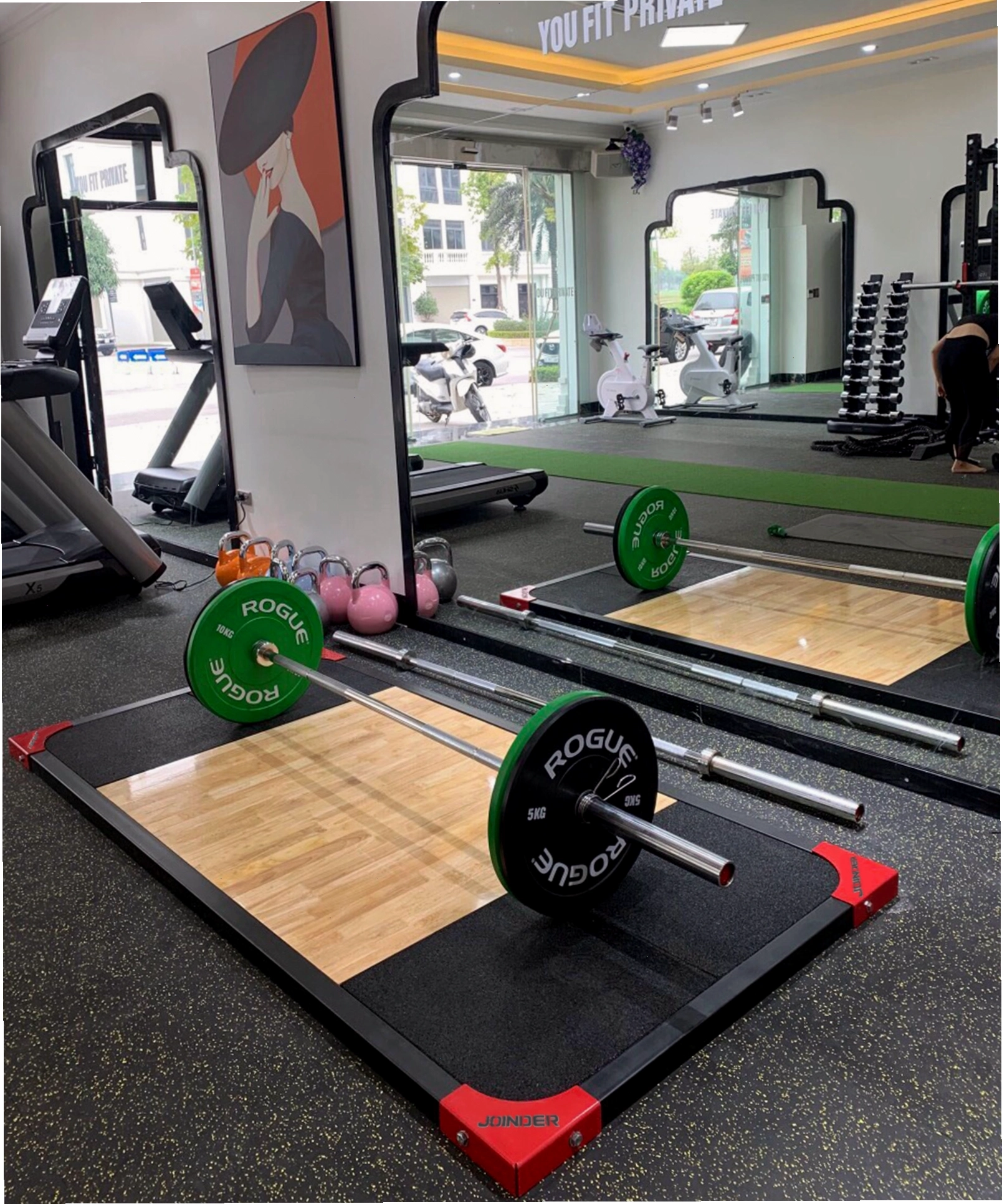 Cận cảnh cấu tạo Sàn Deadlift Platform Mini Joinder JD8171