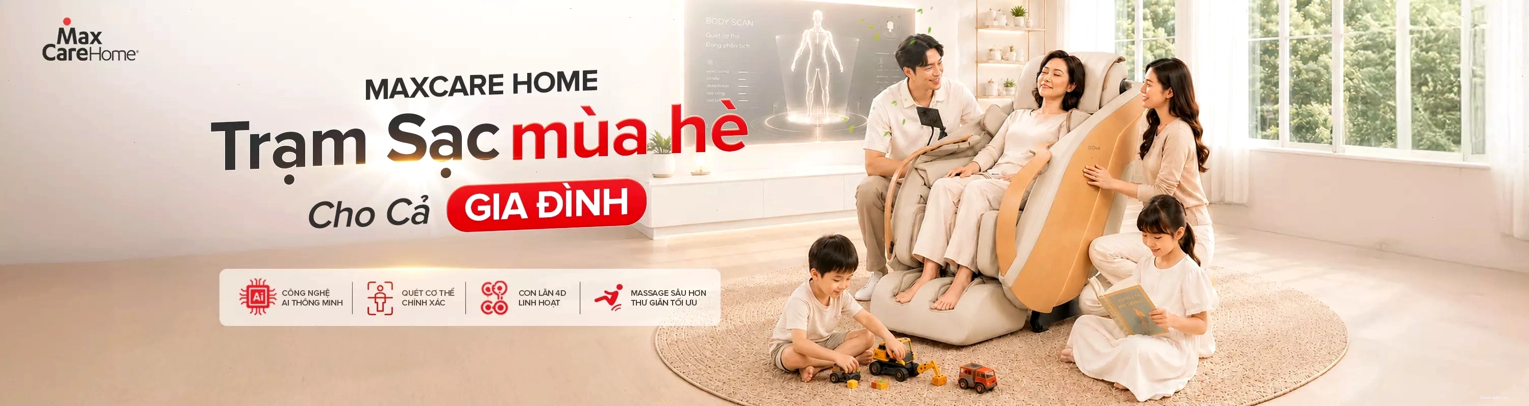 Cận cảnh hệ thống con lăn massage của ghế D.Core