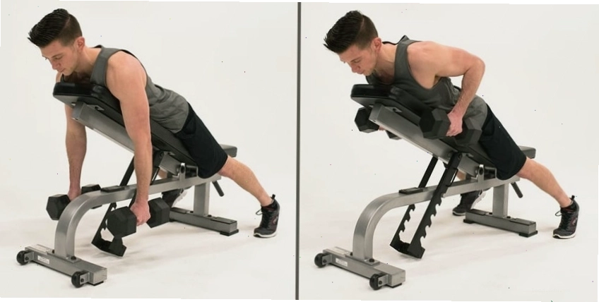 Chest-supported Dumbbell Row - một trong các bài tập lưng xô tại phòng gym được ưa chuộng