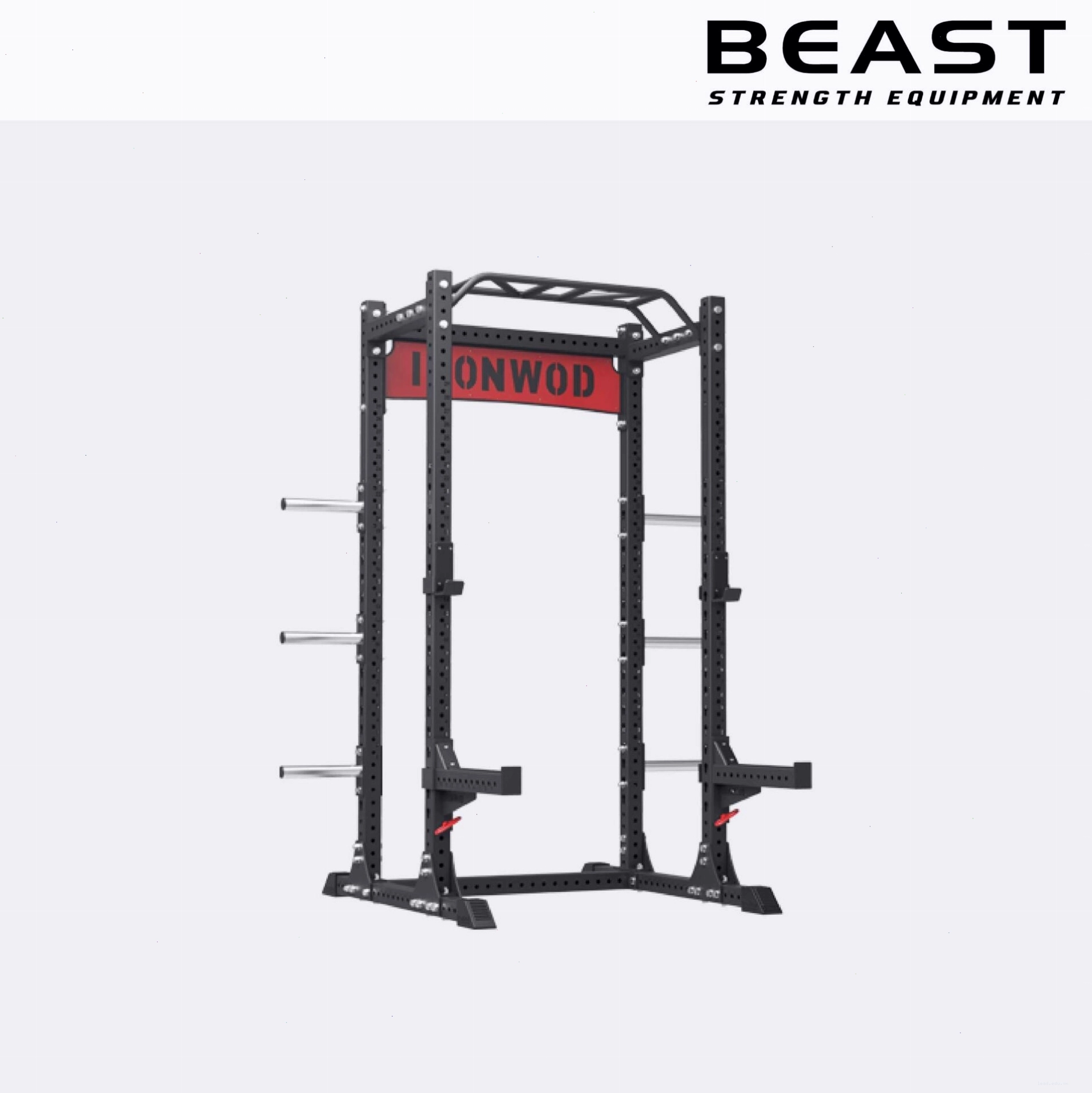 Chi tiết các bộ phận của Khung gánh tạ Power rack kết hợp sàn Deadlift IRONWOD