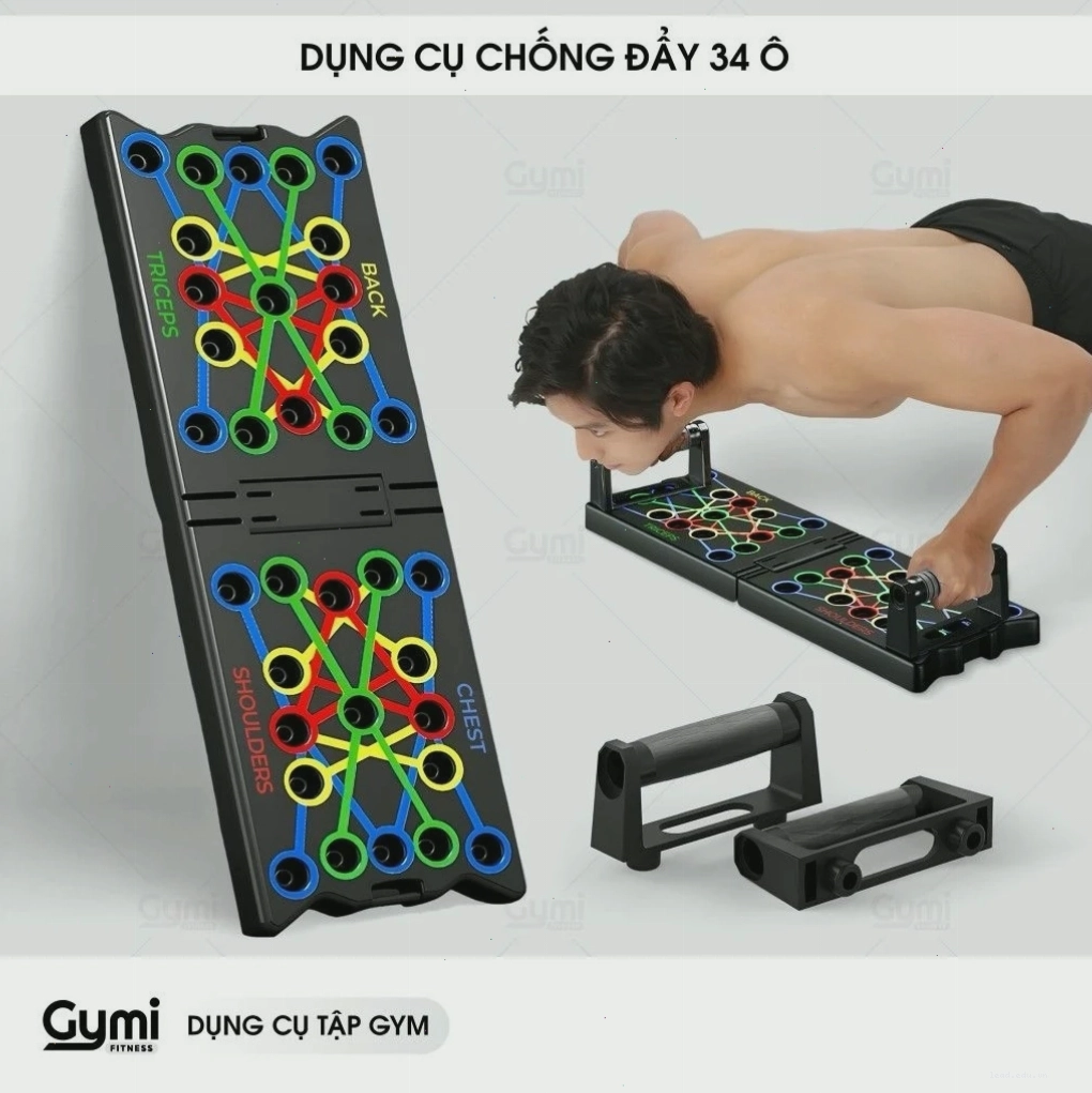 Dụng cụ hít đất đa năng với các vị trí tay khác nhau