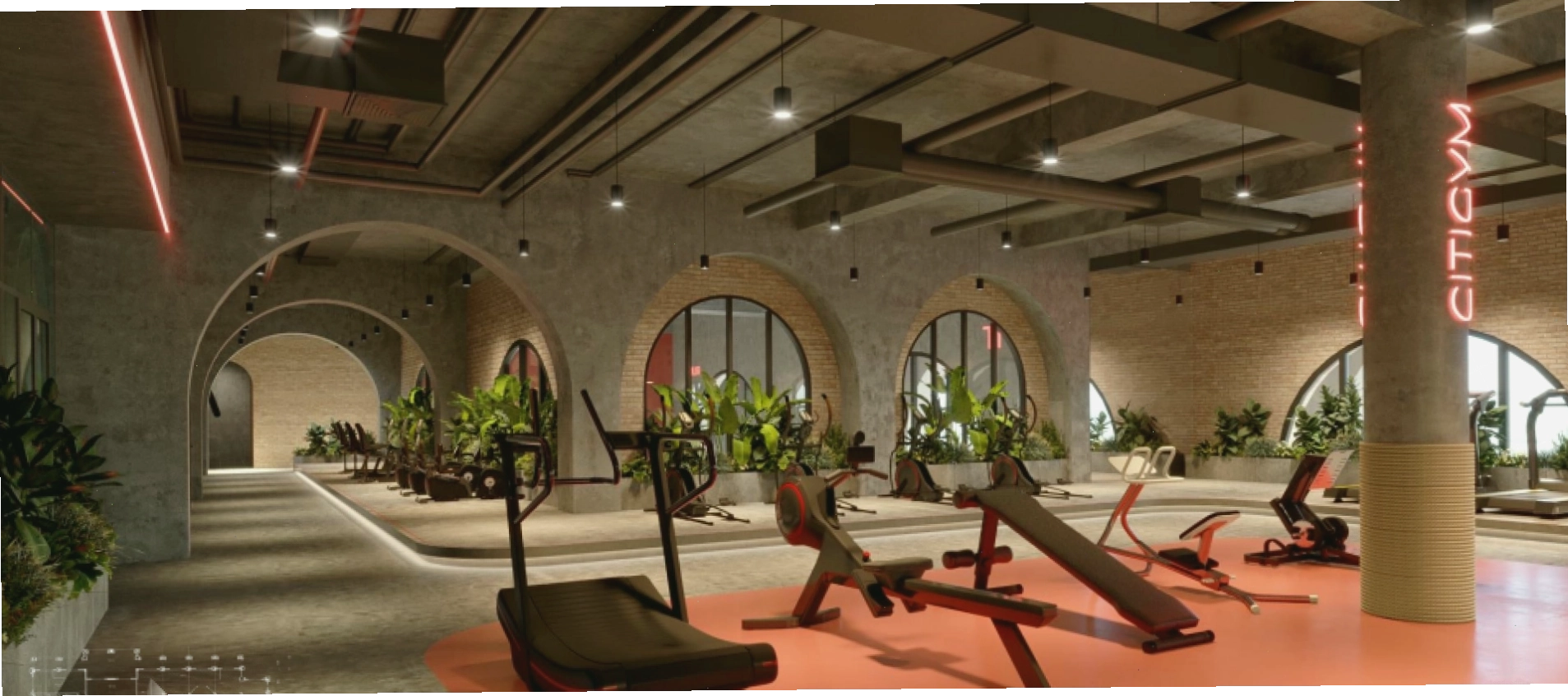 Hệ thống máy tập Technogym hiện đại tại CITIGYM Thủ Đức