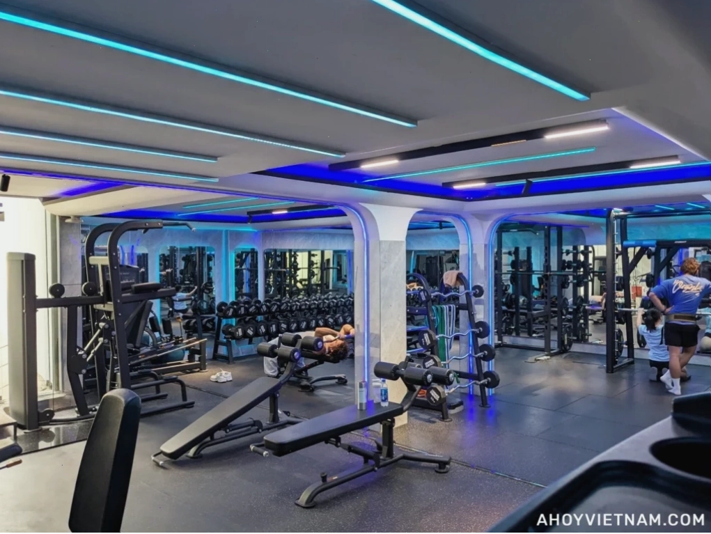 Hình ảnh mọi người đang tập luyện bên trong GYM KAO ở TP. Hồ Chí Minh
