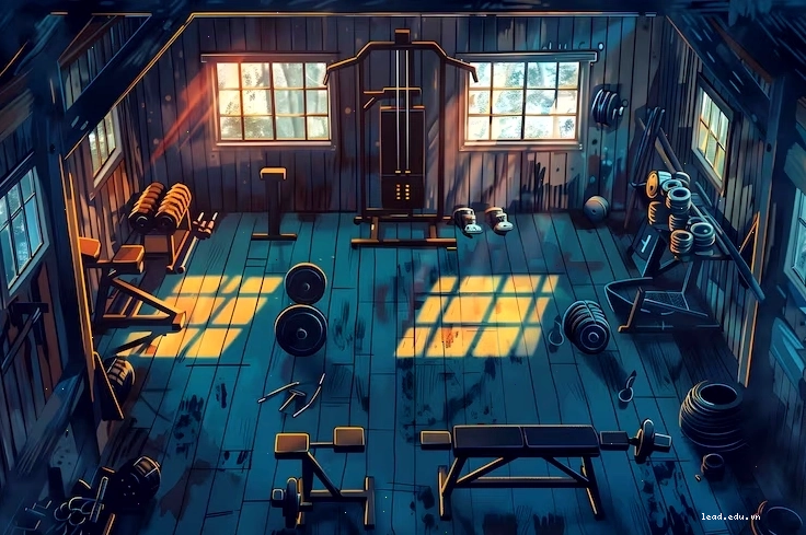 Hình ảnh một phòng gym với không khí tập luyện sôi nổi