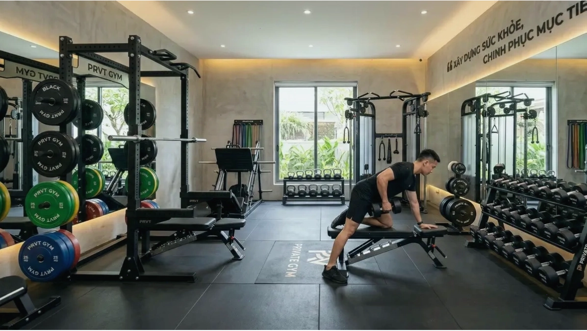 Huấn luyện viên cá nhân hướng dẫn kỹ thuật tại Private Gym TPHCM