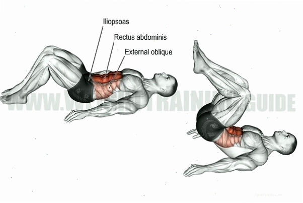 Hướng dẫn tập reverse crunches với tư thế chuẩn