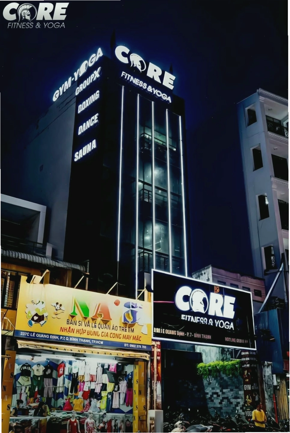 Không gian hiện đại tại Core Fitness & Yoga Center