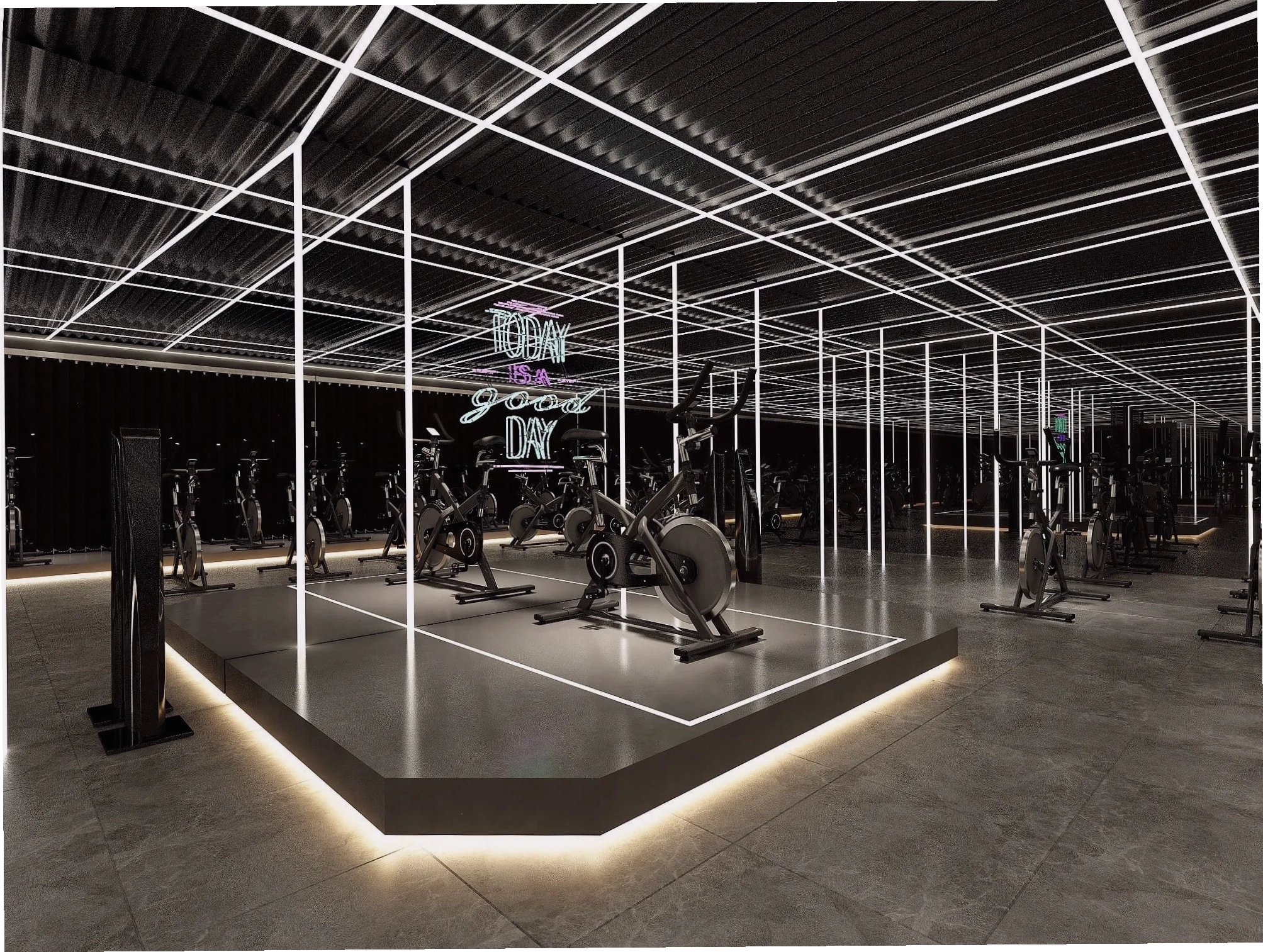 Không gian hiện đại và tràn đầy năng lượng của một Cycle Studio