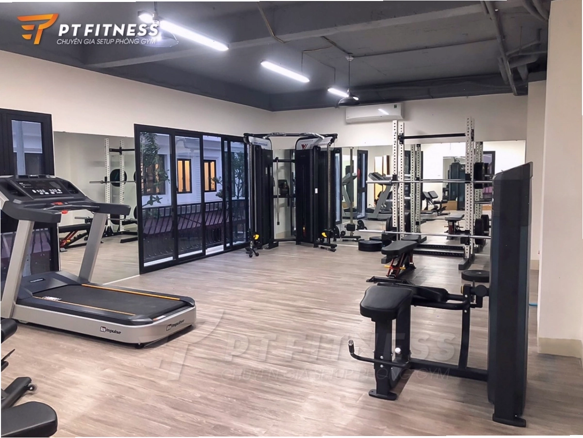 Không gian phòng tập Private không cần quá rộng nhưng hiện đại và đầy đủ thiết bị