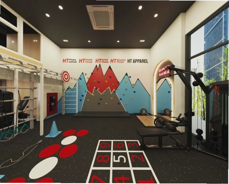 Không gian tập luyện tại HT Private Fitness Times City