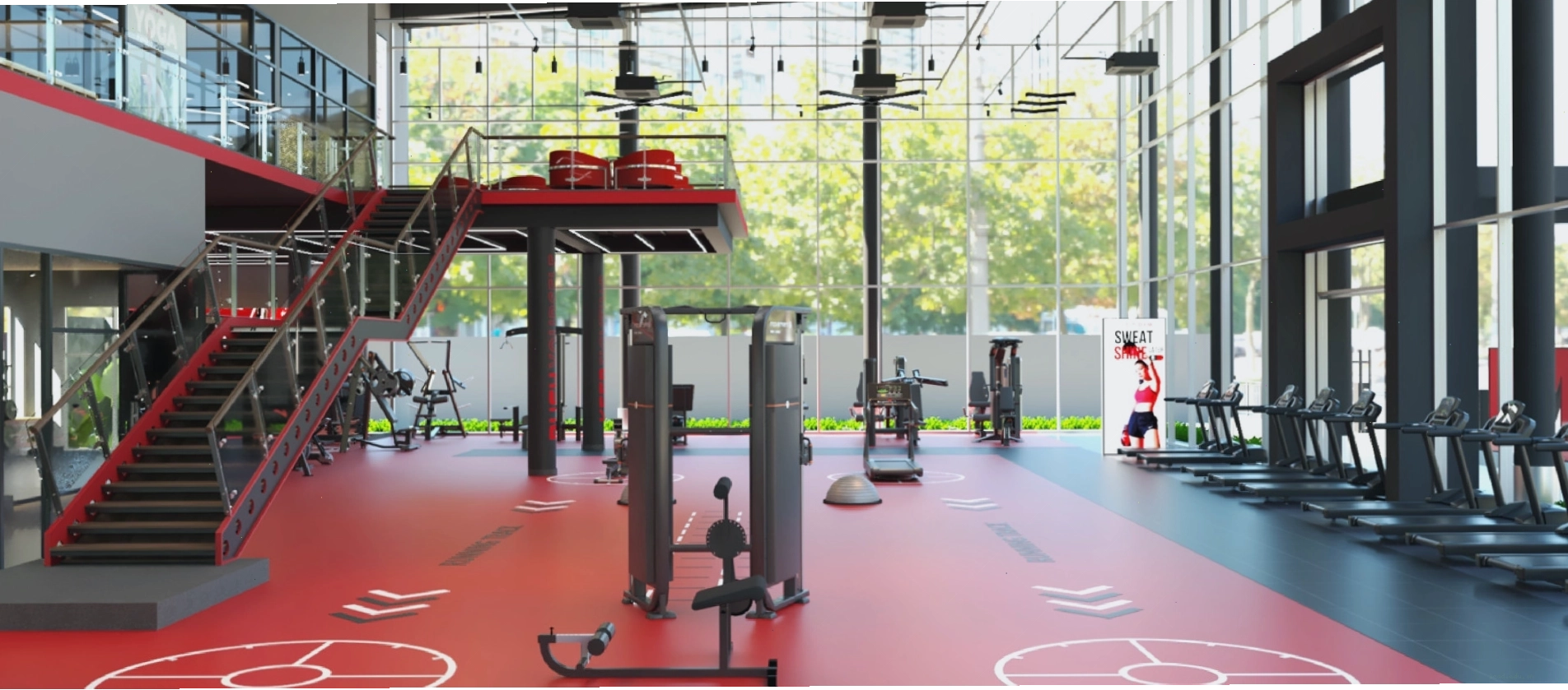 Khu vực máy tập hiện đại tại CITIGYM Trường Chinh