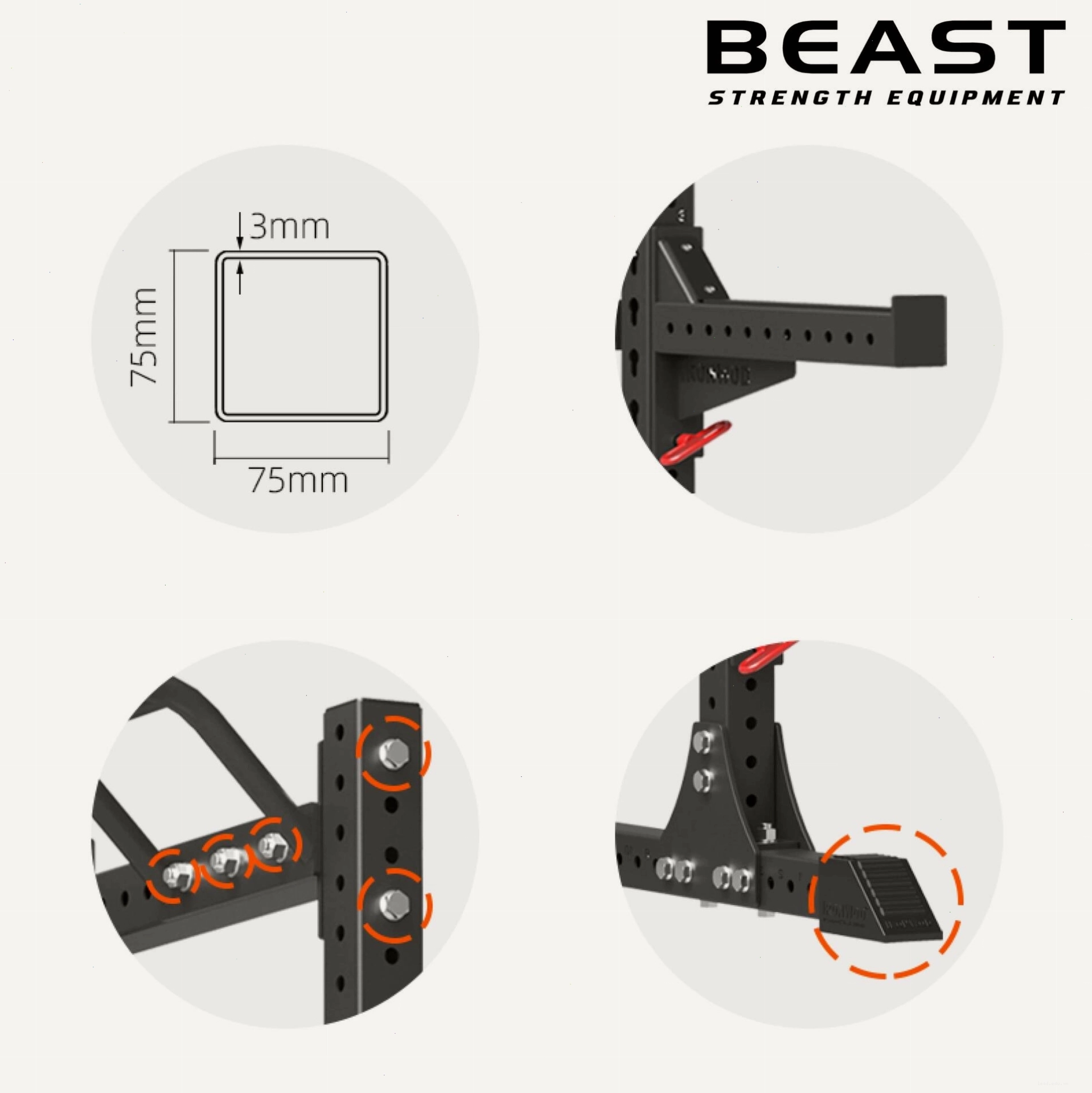 Khung gánh tạ Power rack kết hợp sàn Deadlift IRONWOD của Beast Việt Nam