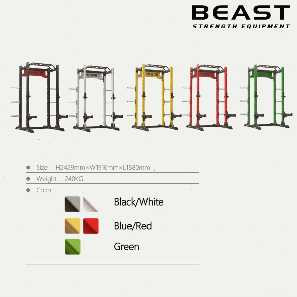 Khung gánh tạ Power rack kết hợp sàn Deadlift IRONWOD