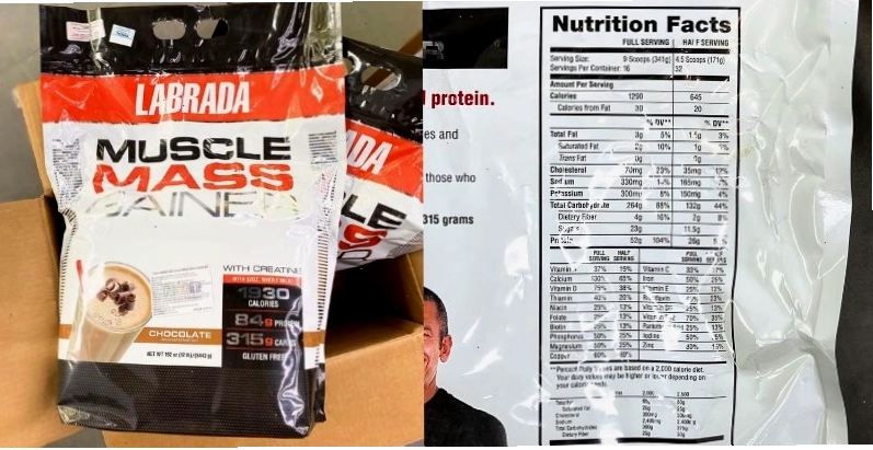 Labrada Muscle Mass Gainer 12lbs - Hỗ trợ tăng cân và phục hồi cơ bắp