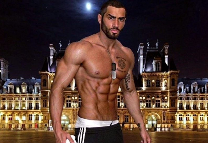 Lazar Angelov trong một buổi tập Gym với tạ