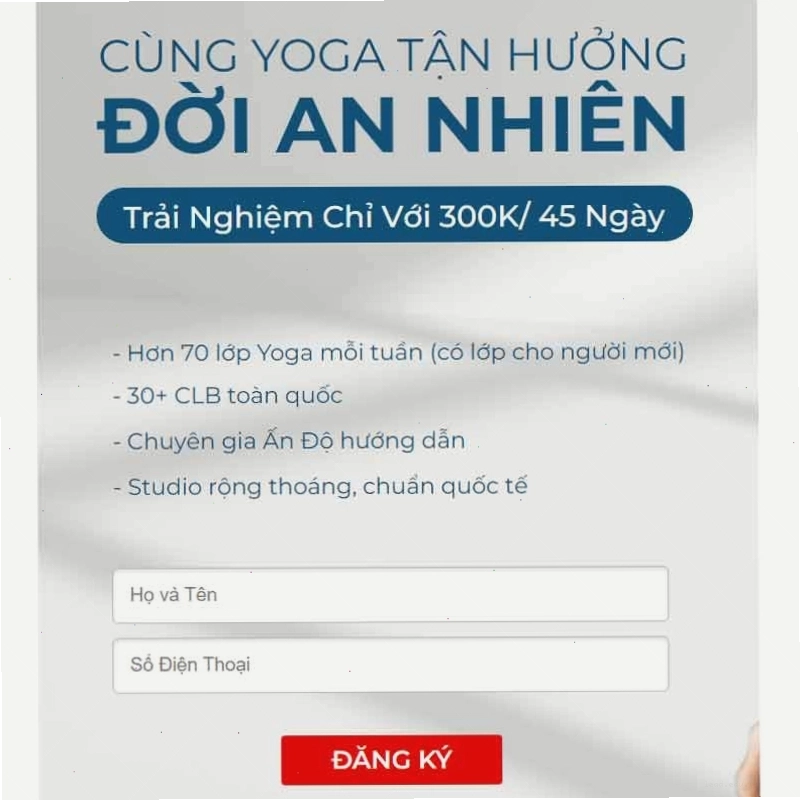 Lớp học Yoga tại California Fitness & Yoga với không gian thoáng đãng