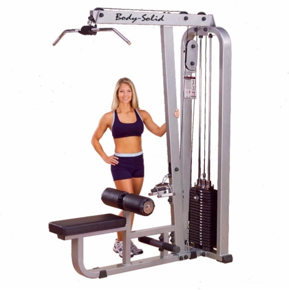 Máy Body-Solid ProClub Line Lat Mid Row Machine (SLM300GB) màu đen