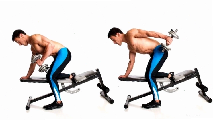 Minh họa bài tập Triceps kickbacks giúp làm săn chắc cơ tam đầu