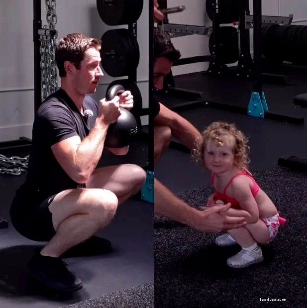 Người đang thực hiện bài tập atg squat với kỹ thuật chuẩn xác