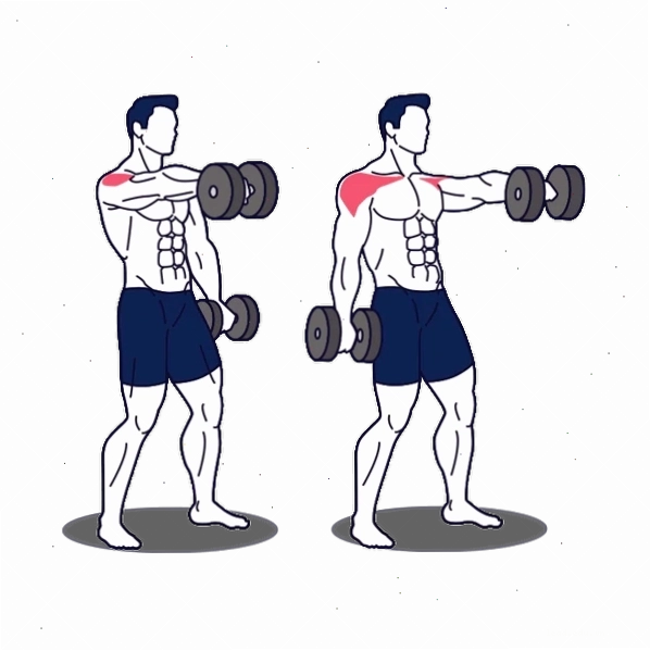 Người tập ngồi thực hiện động tác Arnold Press với tạ đơn