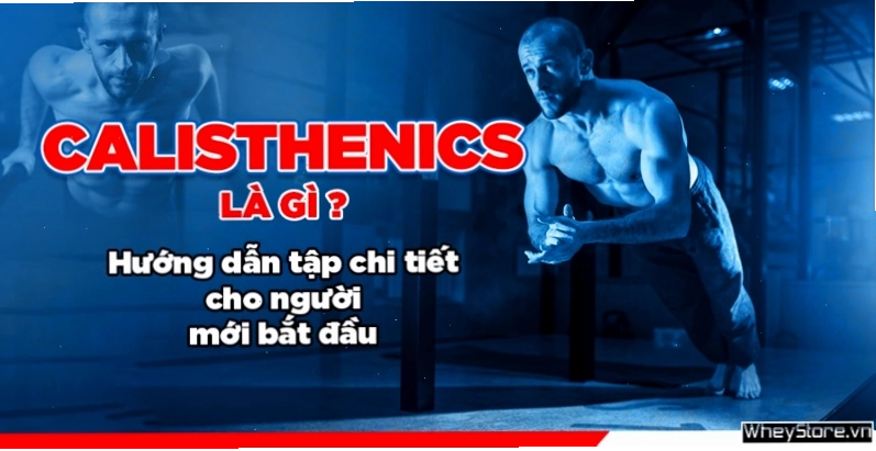 Người tập sử dụng dây kháng lực để thực hiện bài tập Calisthenics