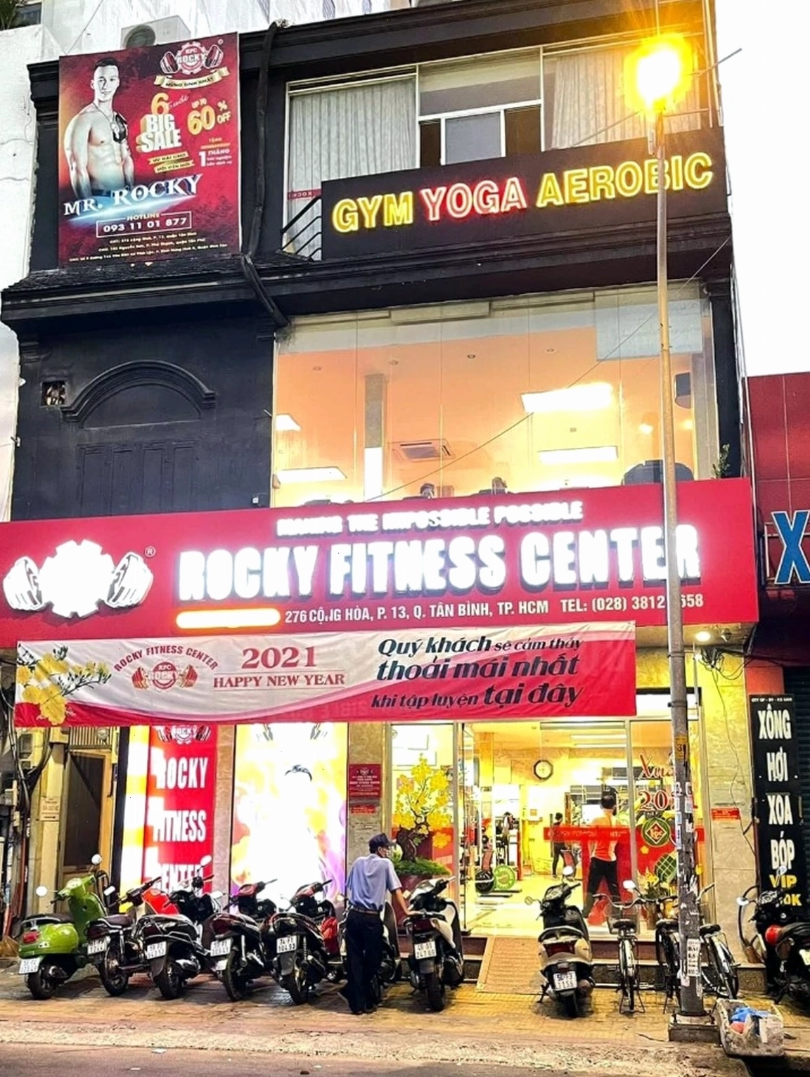 Rocky Fitness Center không gian tập luyện thân thiện