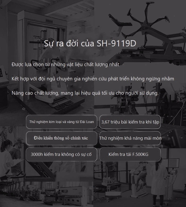 Sản phẩm máy chạy bộ Shua T9119D ra đời sau quá trình nghiên cứu tỉ mỉ