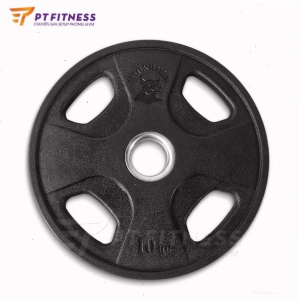 Tạ đĩa bọc cao su ironbull 4 cánh