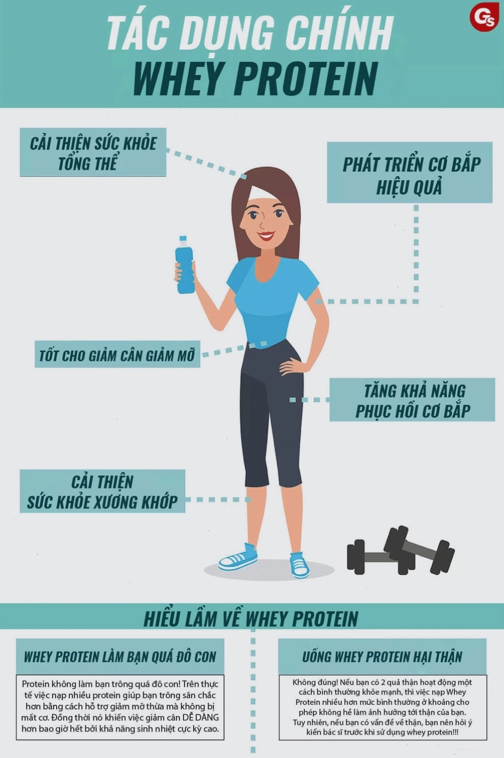 Tác dụng chính của Whey Protein bởi Gymstore