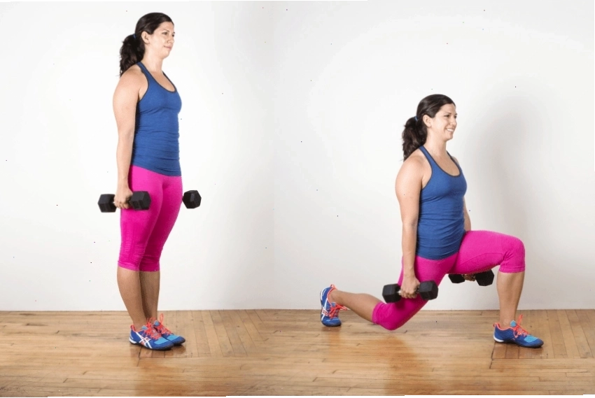 Tập Dumbbell Lunge