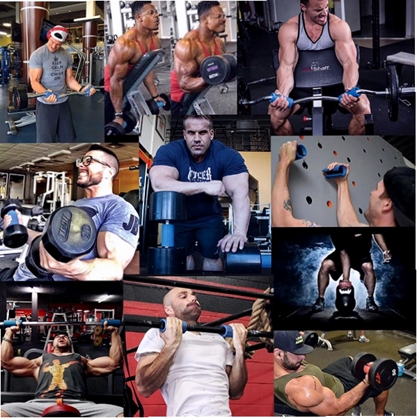 Tập luyện với Fat Gripz trong bài tập kéo tạ ngồi