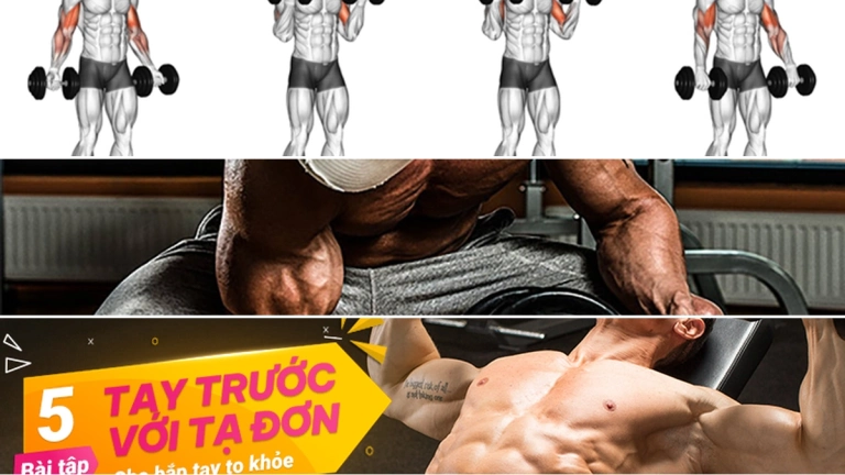 Tập Tay Trước Với Tạ Đơn Bí Quyết Sở Hữu Bắp Tay Cuồn Cuộn