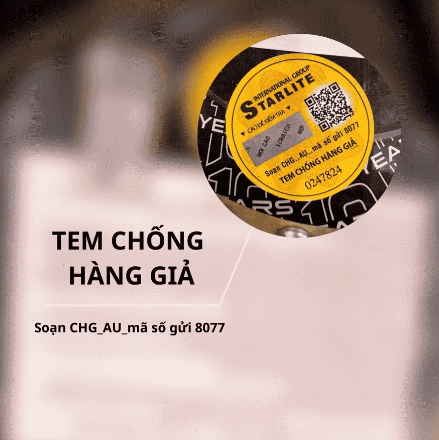 Tem chống giả trên sản phẩm Rule 1 Whey Blend, đảm bảo nguồn gốc chính hãng