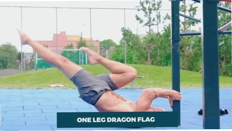 Th Dragon Flag is an exercise that can be made progressively more difficult. For example, you can do the one leg dragon flag, dragon flag negatives, and finally the full Dragon Flag.