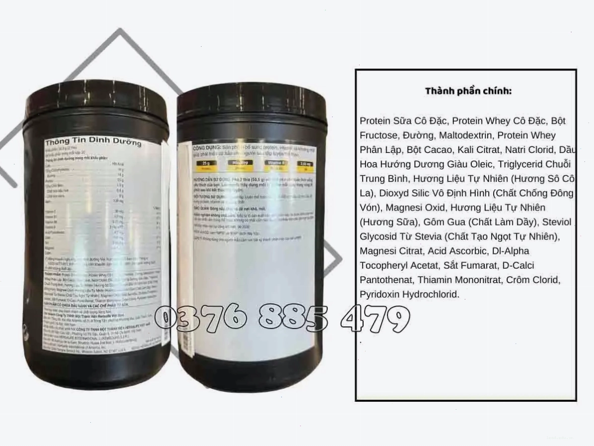 Thành phần L-Glutamine trong Đạm Đen Herbalife 24 Rebuild Strength