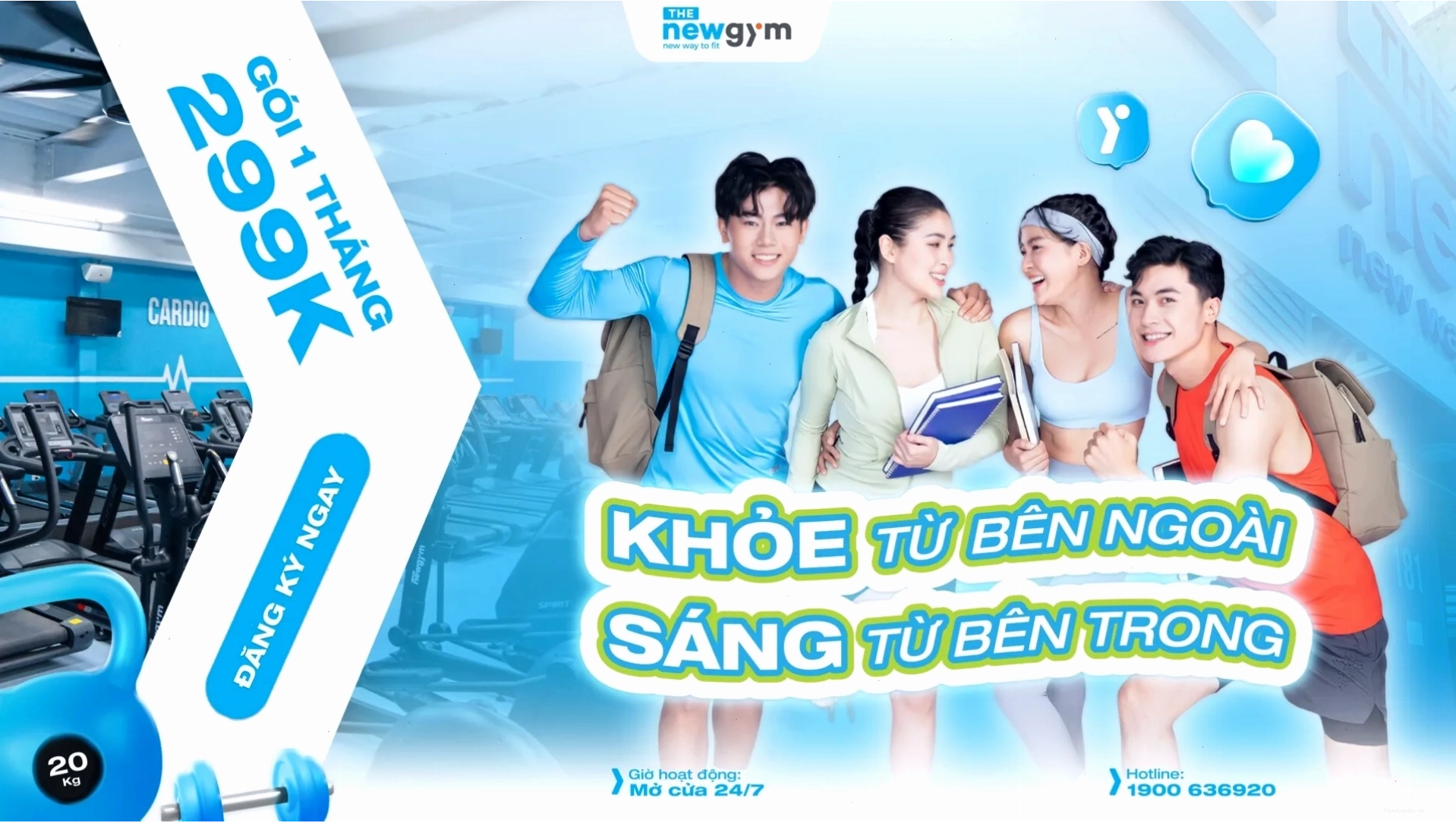 The New Gym - Giá tập gym cao cấp với nhiều tiện ích