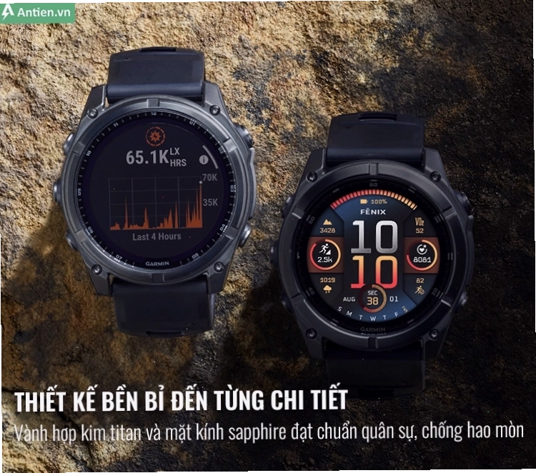 Thiết kế siêu bền bỉ của Garmin Fenix 8