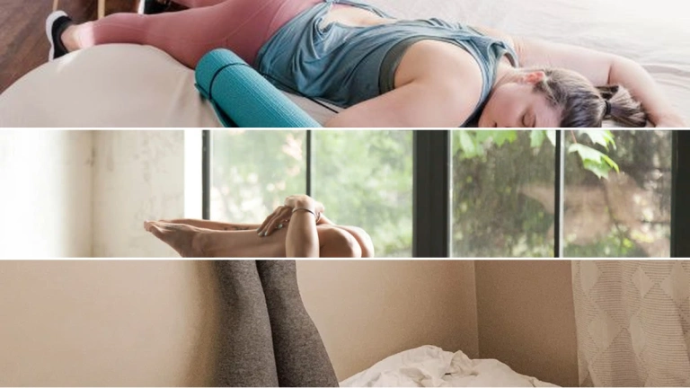 Thực hành Yoga trên giường đánh thức năng lượng ngày mới